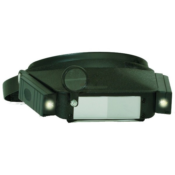 Loupe frontale grossissement x 2 avec éclairage
