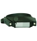 Loupe frontale grossissement x 2 avec éclairage