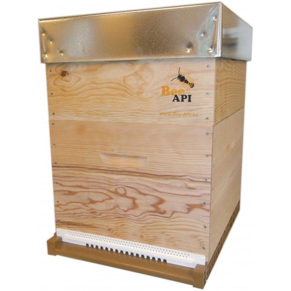 Ruche en bois DB 10 complète toit métal