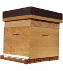 Ruche en bois DB 10 complète toit bois + métal