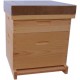 Ruche en bois Dadant 10 cadres avec Plancher BOIS et toit en bois et métal